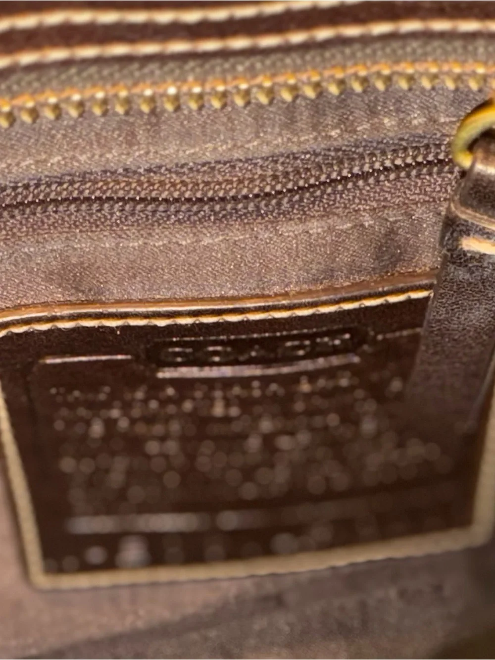Coach satchel woven